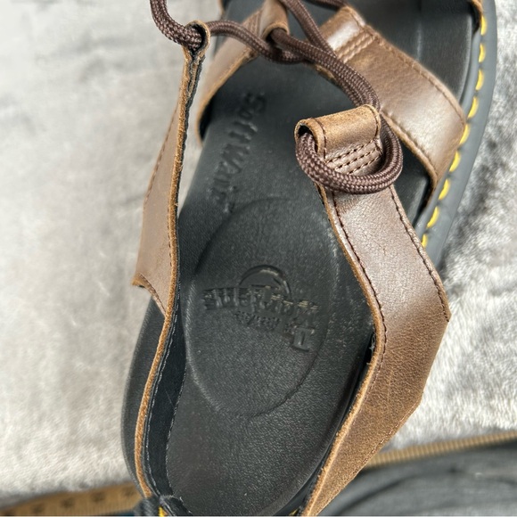 Dr. Martens Nartilla Brown Lace-Up Sandals Gladiator Platform Size 9 Women's - Picture 11 of 14